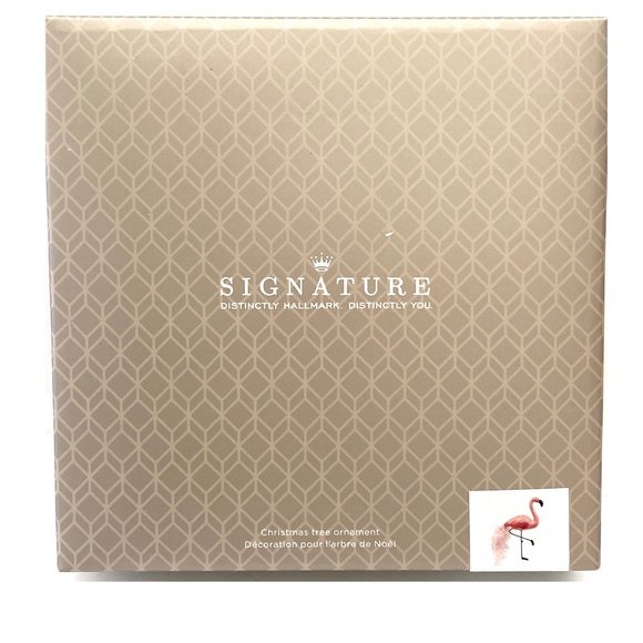 Hallmark Signature Flamingo "Life is too Short to be Subtle" Christmas Ornament - Picture 3 of 7